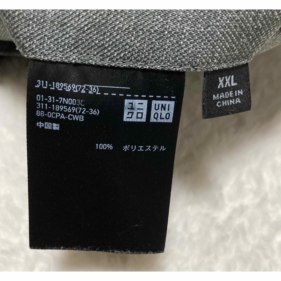 UNIQLO(ユニクロ)の【大きいサイズ】ユニクロ 感動ジャケット 感動ジャケット グレー XXL メンズのジャケット/アウター(テーラードジャケット)の商品写真