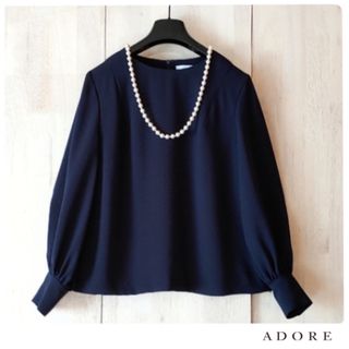 ◆幻◆ 希少　ADORE 定価3.4万円　ライトジョーゼットブラウス