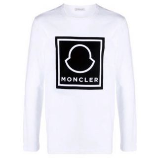 モンクレール(MONCLER)の★希少★最新作 MONCLER 長袖Tシャツ Ｌ　ロンT モンクレール ホワイト(Tシャツ/カットソー(七分/長袖))