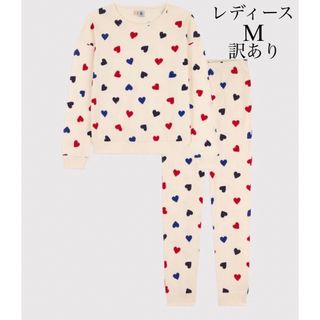 新品未使用♡PETITBATEAU ハート柄　長袖ロンパース　4ans