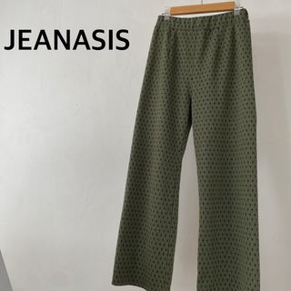 ジーナシス(JEANASIS)のJEANASIS ジーナシス　グリーン系　総柄　ニット　パンツ(その他)