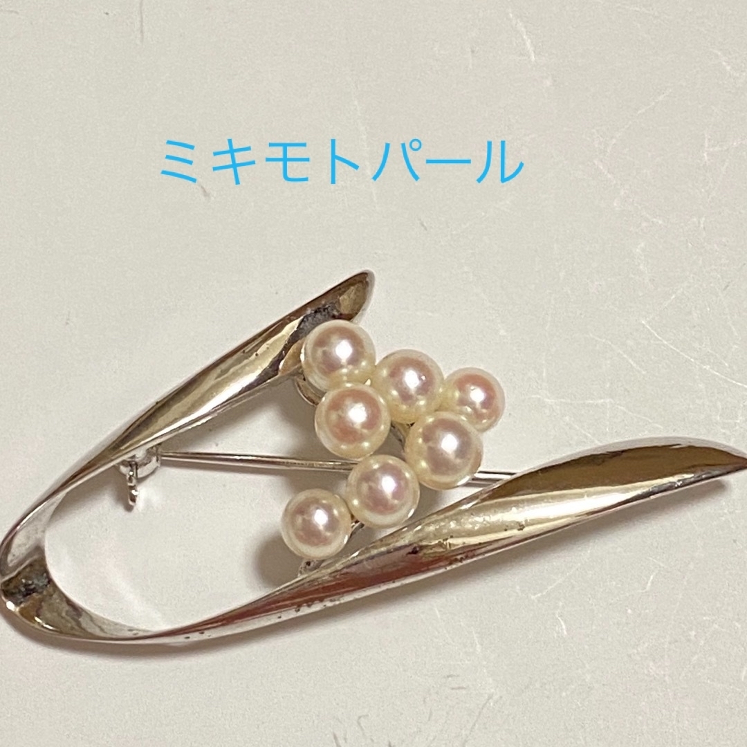 MIKIMOTO アコヤ真珠 パールブローチ 本真珠レディース