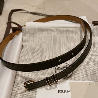 エルメス(Hermes)の新品未使用 hop h ポップH ベルト 75 ノアール黒×ピンクゴールド(ベルト)