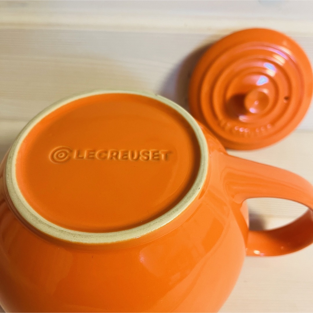 LE CREUSET(ルクルーゼ)の232) Le Creusetルクルーゼ②大容量ティーポット オレンジ インテリア/住まい/日用品のキッチン/食器(食器)の商品写真