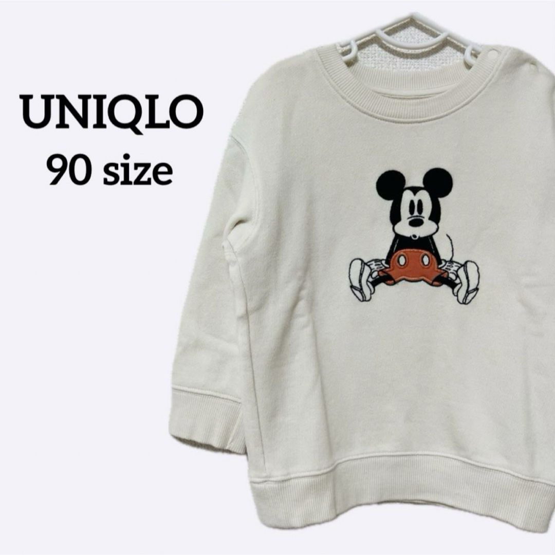 UNIQLO(ユニクロ)のユニクロ 90 ディズニー ミッキー ミニー トップス トレーナー 保育園 キッズ/ベビー/マタニティのキッズ服女の子用(90cm~)(Tシャツ/カットソー)の商品写真