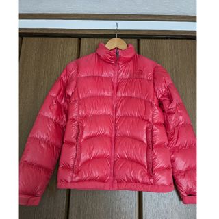 ノースフェイス(THE NORTH FACE) ダウンジャケット（ピンク/桃色系）の