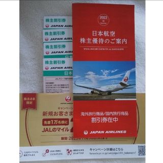 日本航空 JAL 株主優待　割引券2枚　旅行割引　ショッピングクーポン　匿名発送