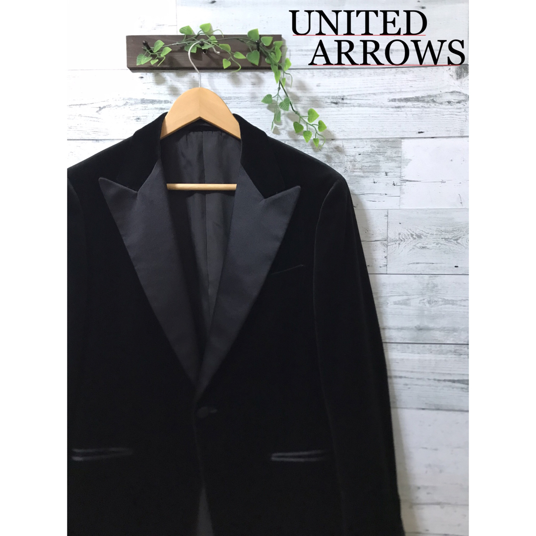 専門 【美品】UNITED ARROWS テーラードジャケット タキシード ベロア