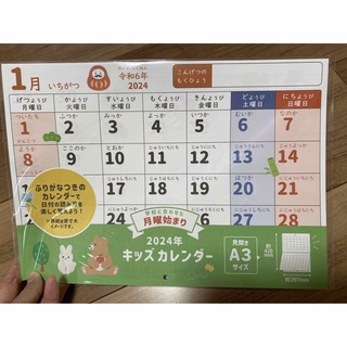 ダイソー(DAISO)の【大人気】知育壁掛けカレンダー2024(カレンダー/スケジュール)