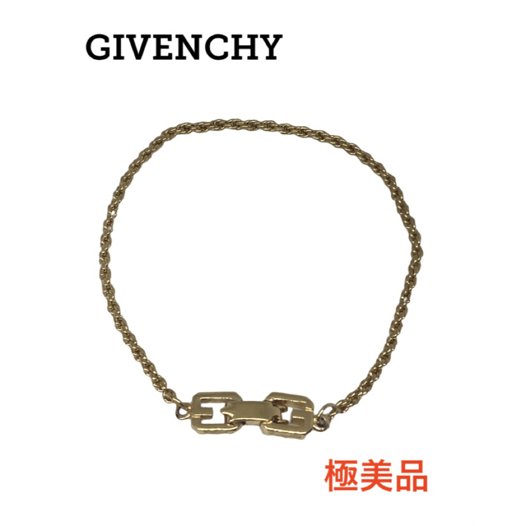 美品 GIVENCHY ジバンシー ヴィンテージ ブレスレット ゴールド