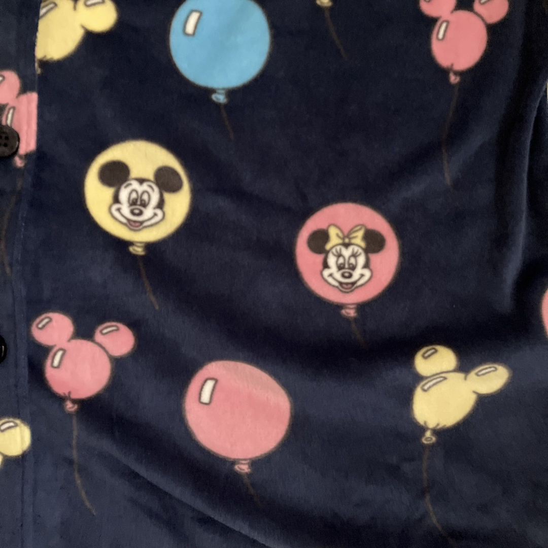 Disney(ディズニー)のディズニーミッキーミニーマウス　長袖起毛パジャマ　ネイビー　風船柄ナイトウェア レディースのルームウェア/パジャマ(パジャマ)の商品写真