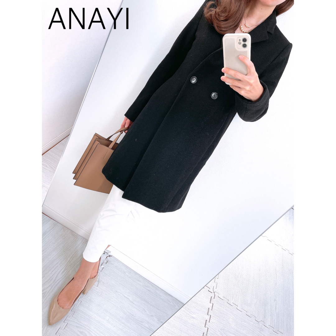 【美品】ANAYI  ロングコート 38