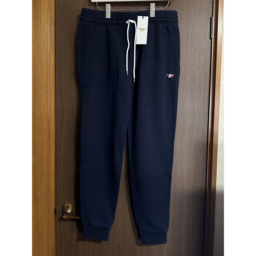 MAISONKITSUNE濃紺L新品 MAISON KITSUNE メンズ フォックス スウェットパンツ