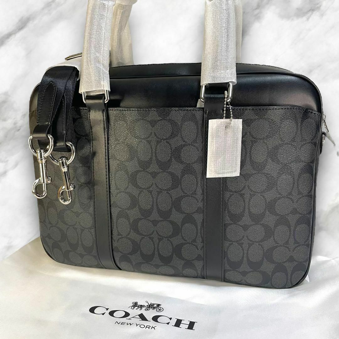 【新品未使用】大人気COACH 2wayショルダーブラック