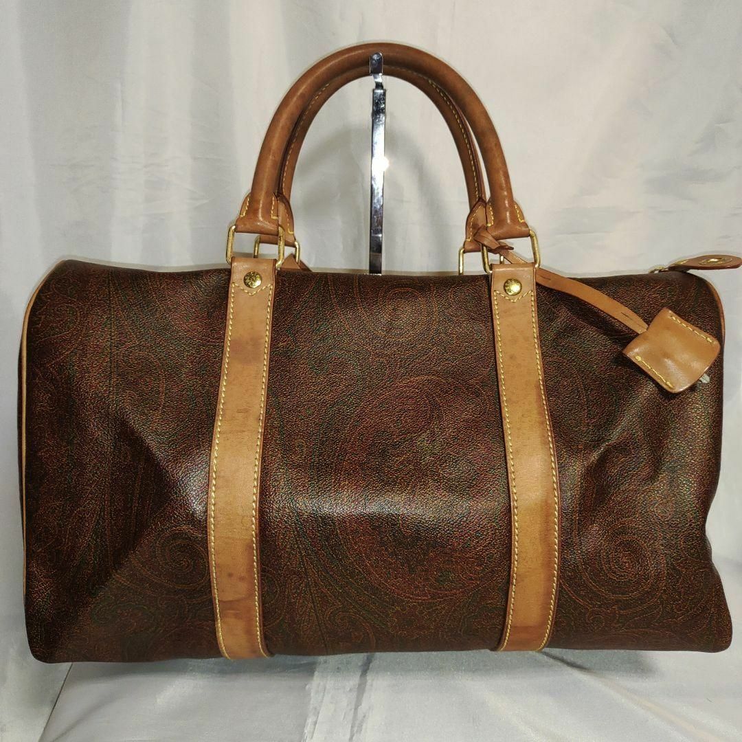 vintage ETRO エトロ ボストンバッグ 総柄 レザー - ボストンバッグ vintage ETRO エトロ ボストンバッグ 総柄 レザー - ボストンバッグ