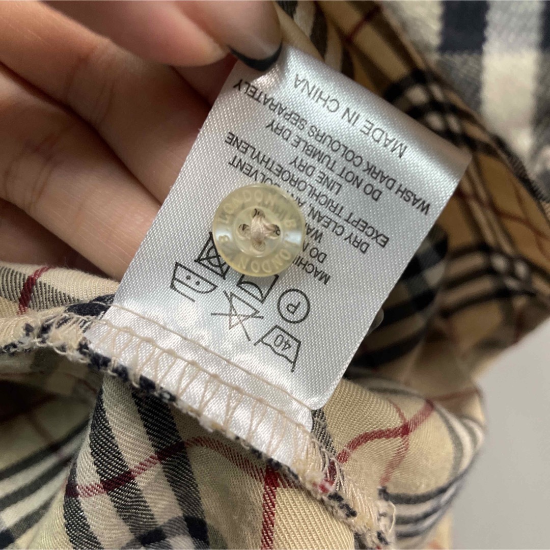 BURBERRY(バーバリー)のバーバリー　ノバチェック　ホース　L カッターシャツ　シャツ　ブラウス　 レディースのトップス(シャツ/ブラウス(長袖/七分))の商品写真