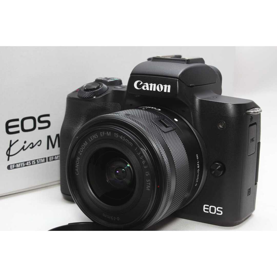 Canon - ❤️Wi-Fi&Bluetooth搭載❤️Canon Kiss M ブラックの通販 by