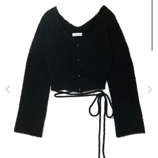 melt the lady string knit tops(ニット/セーター)