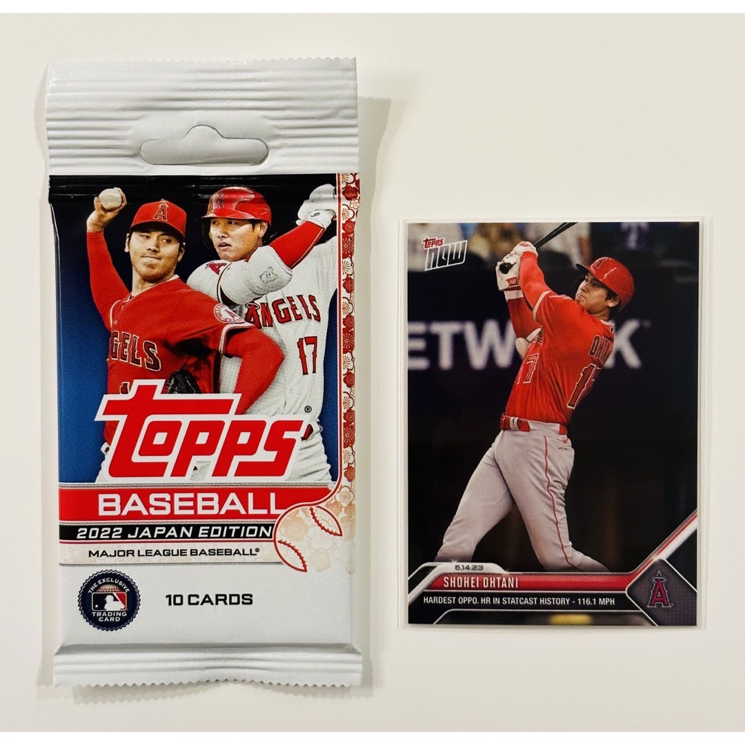 【大谷 直筆サイン 可能性あり】Topps 1パック＋大谷カード1枚セット エンタメ/ホビーのトレーディングカード(Box/デッキ/パック)の商品写真