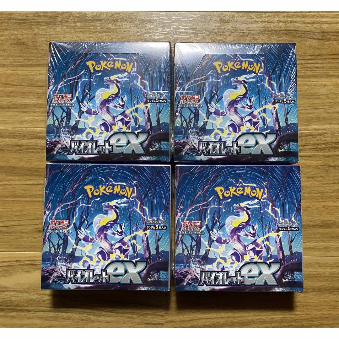 ポケモンカード　バイオレットex 4box シュリンク付きトレーディングカード