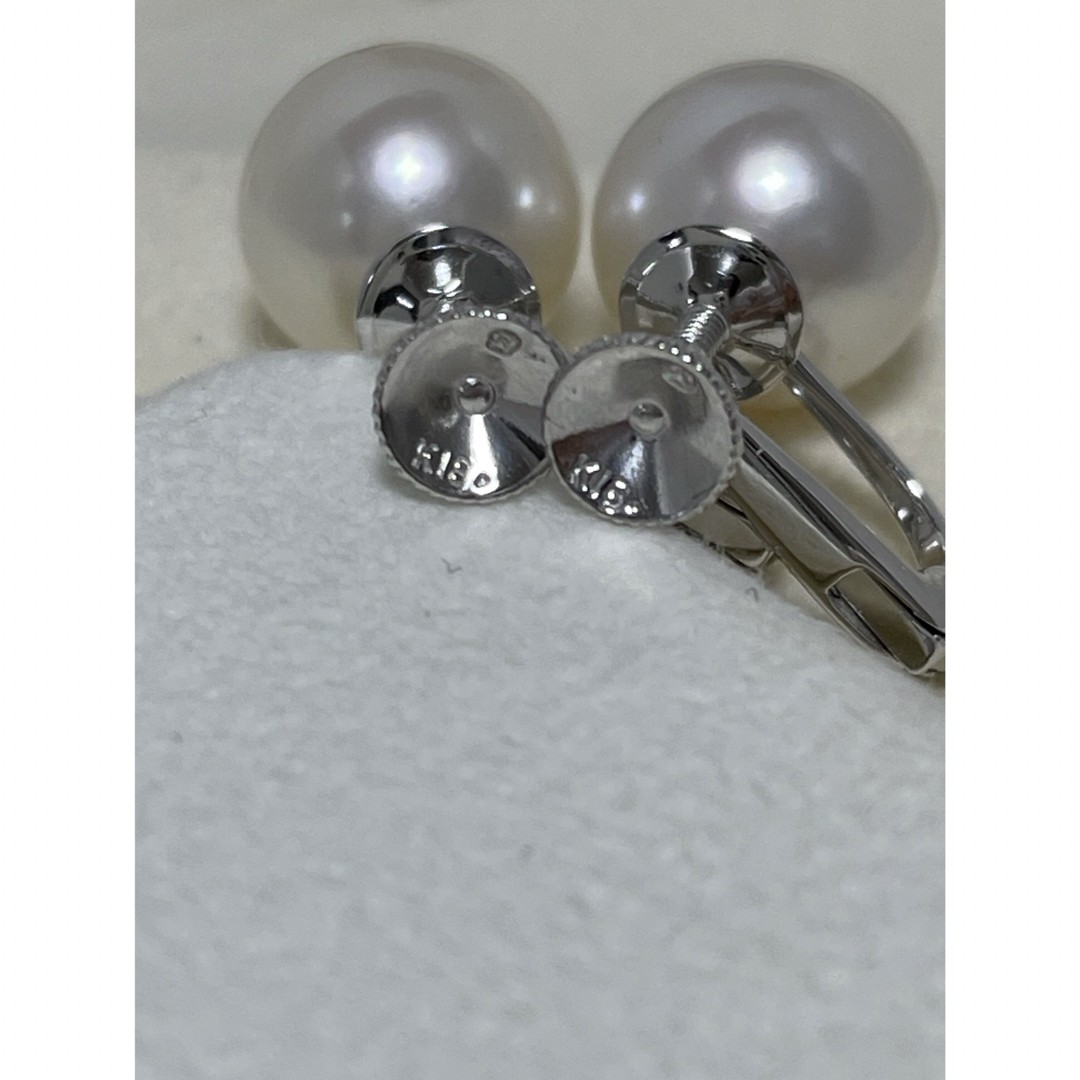 MIKIMOTO(ミキモト)の希少！　ミキモト　9.8㎜　イヤリング　高額ラインのネジバネ式　付属品付き　美品 レディースのアクセサリー(イヤリング)の商品写真