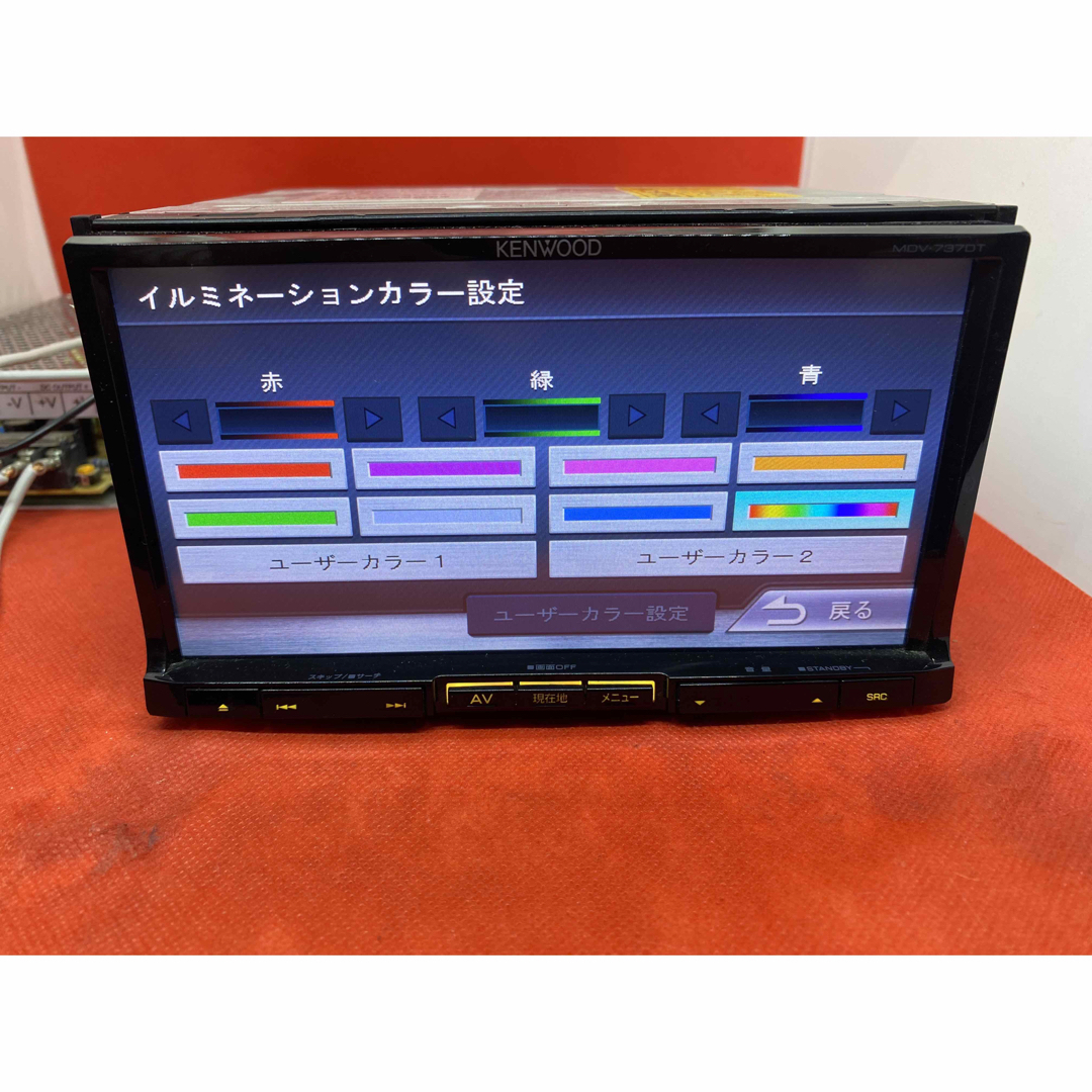 KENWOOD - KENWOOD 最上級 MDV-737DT フルセグTV 新品バックカメラ付き