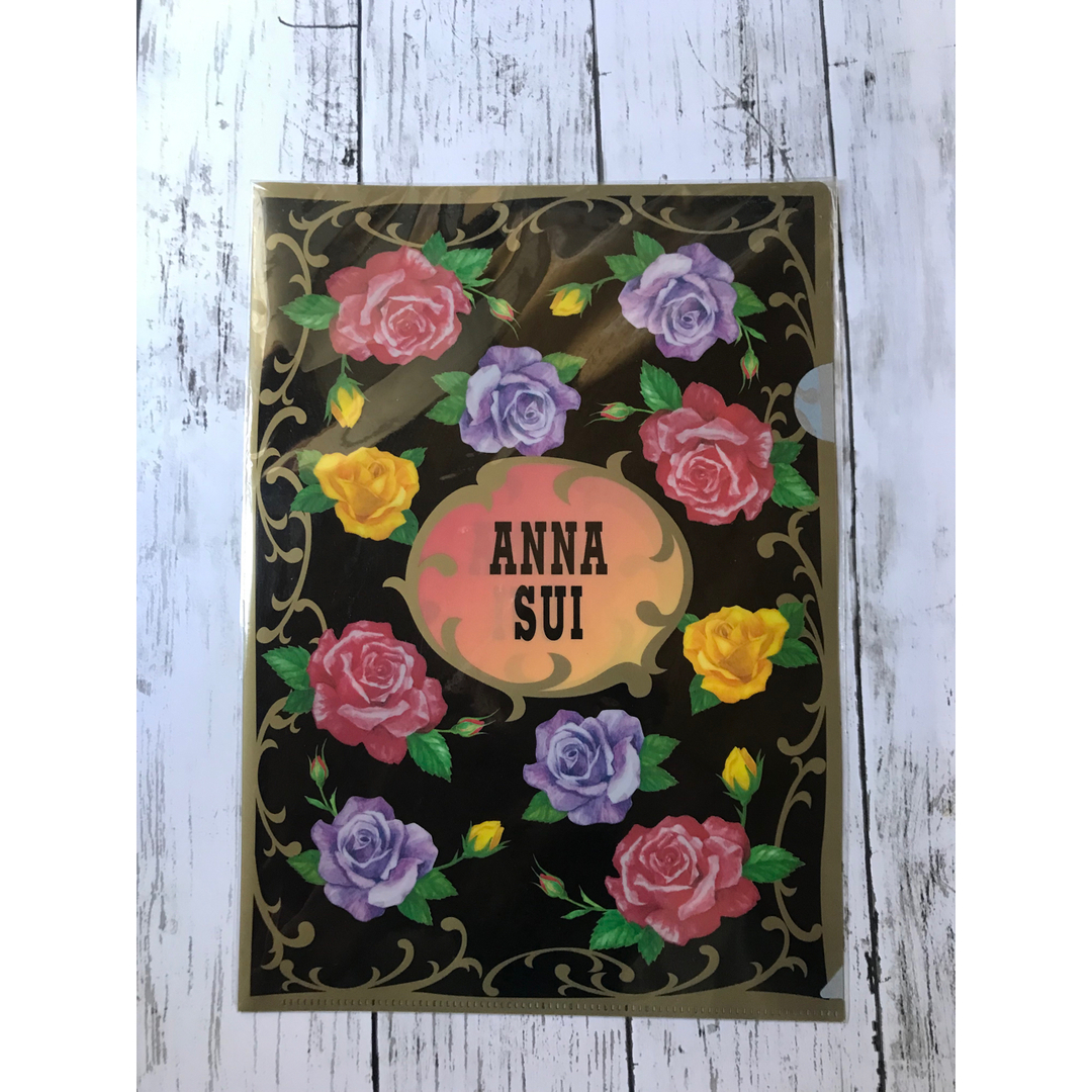 ANNA SUI(アナスイ)の【最終価格】新品 ANNA SUI クリアファイル ノート 母子手帳ケース インテリア/住まい/日用品の文房具(ノート/メモ帳/ふせん)の商品写真