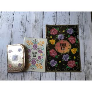 アナスイ(ANNA SUI)の【最終価格】新品 ANNA SUI クリアファイル ノート 母子手帳ケース(ノート/メモ帳/ふせん)