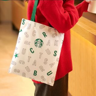 スターバックスコーヒー(Starbucks Coffee)の新品★未使用　スターバックス　エコバッグ　白(ノベルティグッズ)