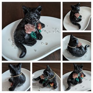 専用です。黒猫ちゃん♥オルゴナイト(インテリア雑貨)