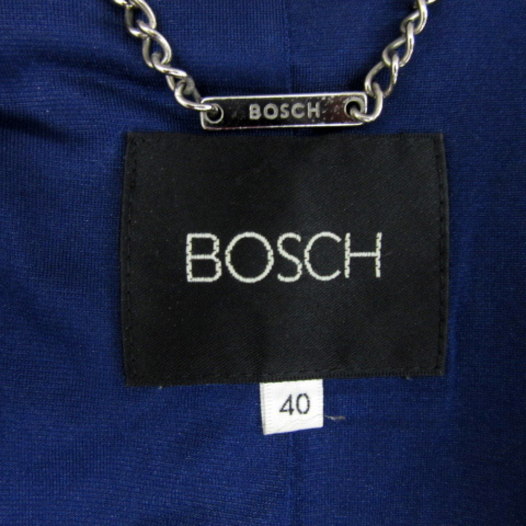 BOSCH(ボッシュ)のボッシュ テーラードジャケット ミドル丈 総裏地 シングルボタン 無地 40 黒 レディースのジャケット/アウター(その他)の商品写真