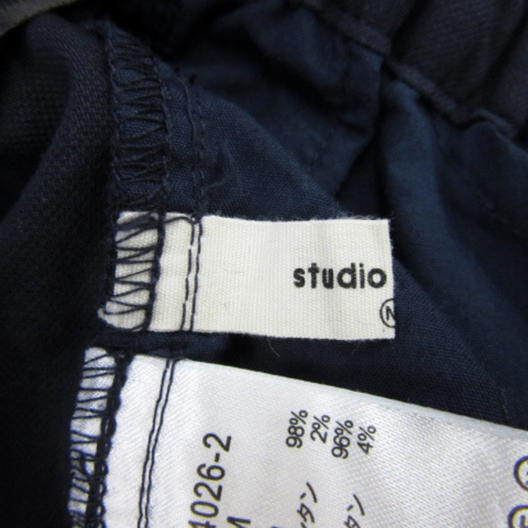 STUDIO CLIP(スタディオクリップ)のスタディオクリップ ジョガーパンツ テーパードパンツ アンクル丈 無地 M 紺 レディースのパンツ(その他)の商品写真