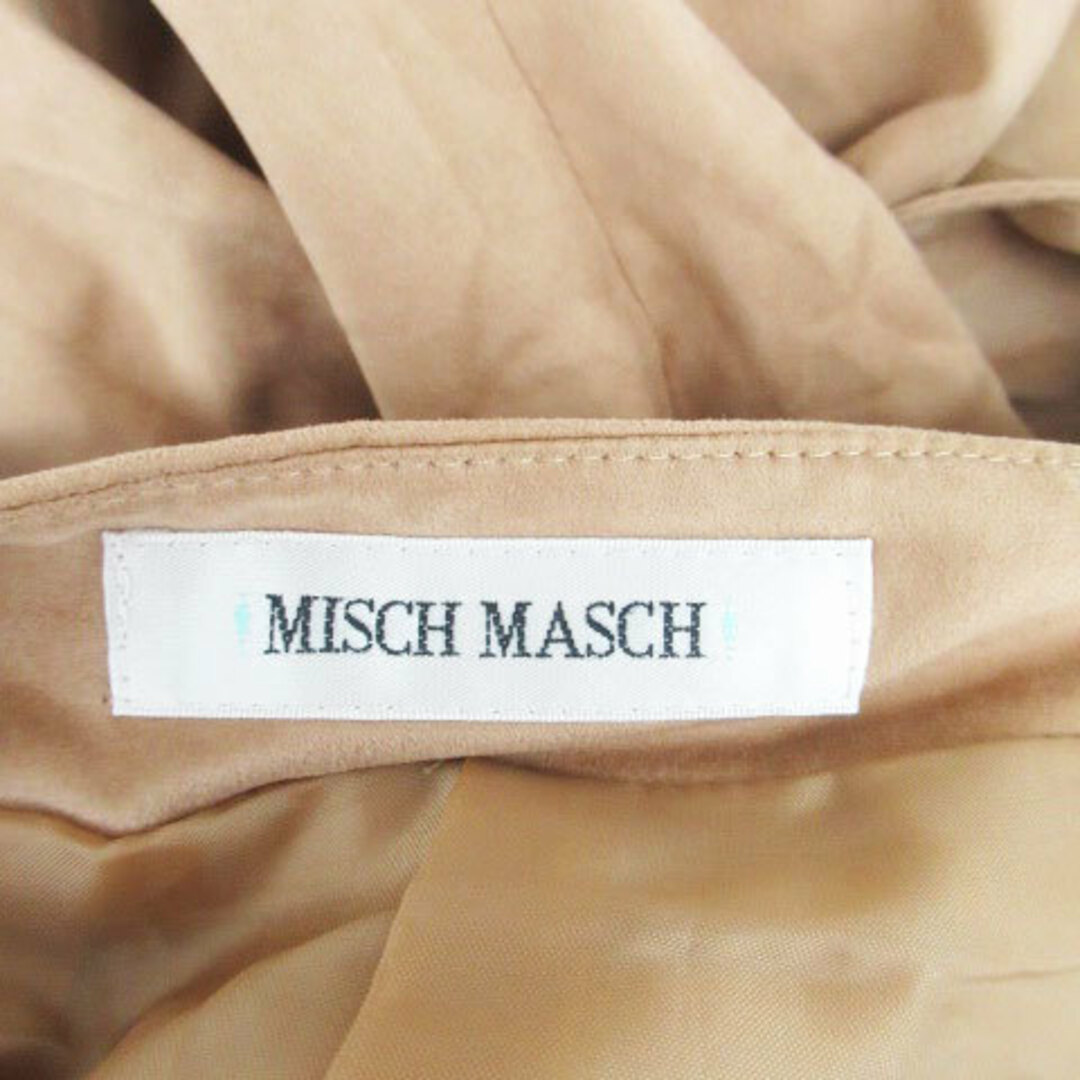 MISCH MASCH(ミッシュマッシュ)のミッシュマッシュ フレアスカート ミモレ丈 ベルト付き S 茶色 ブラウン レディースのスカート(ひざ丈スカート)の商品写真