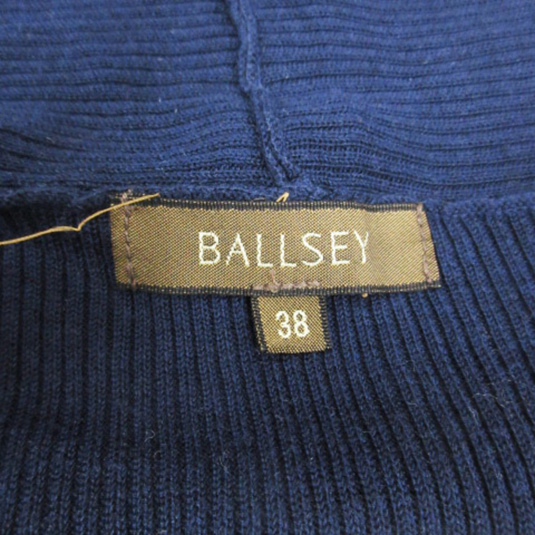 Ballsey(ボールジィ)のボールジー トゥモローランド ニット カットソー 長袖 カシュクール 38 紺 レディースのトップス(ニット/セーター)の商品写真