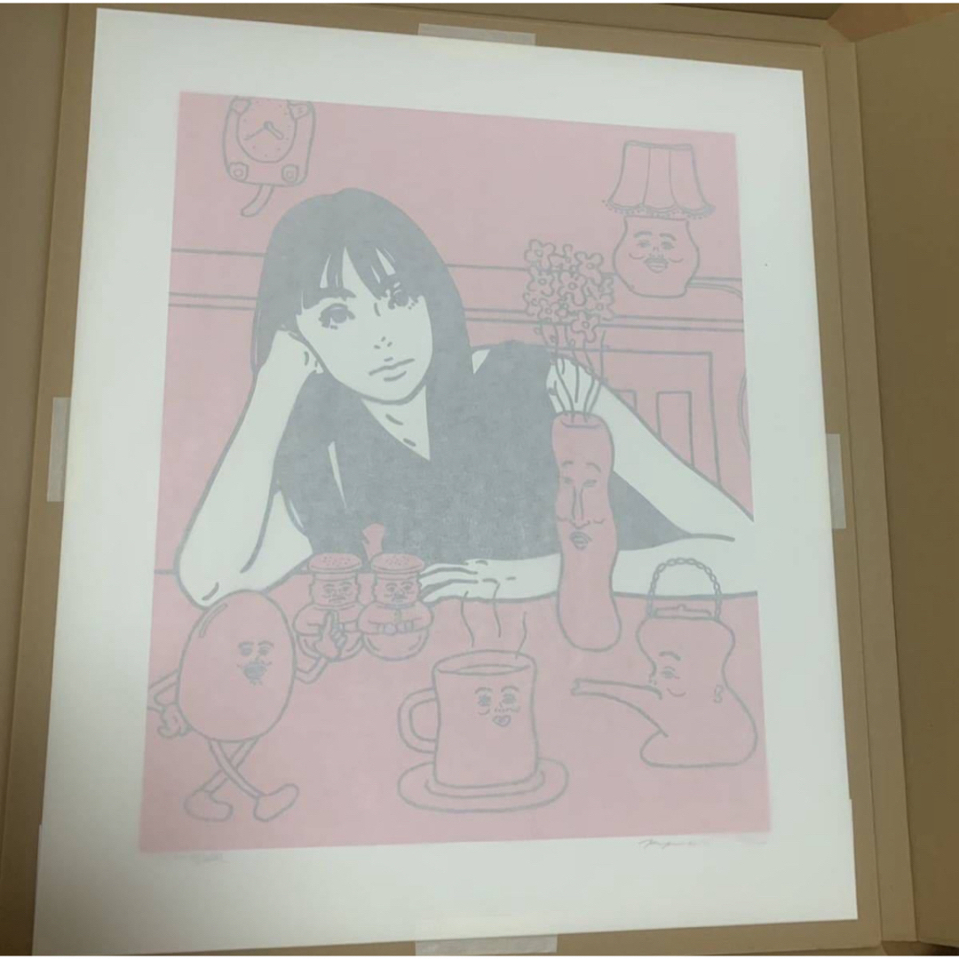 kyne silk screen シルクスクリーン ポスター ON AIR 限定 エンタメ/ホビーの美術品/アンティーク(版画)の商品写真