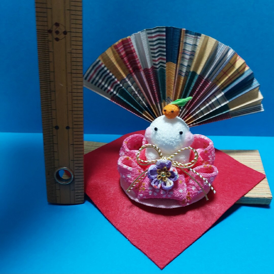 つまみ細工　ハンドメイド　鏡餅(2) ハンドメイドのインテリア/家具(その他)の商品写真