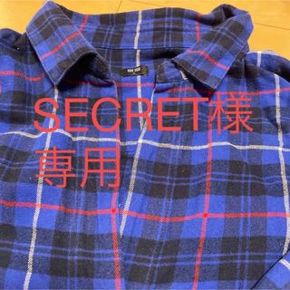 ユニクロ(UNIQLO)のユニクロ シャツ(XL)ブラウス 綿 青系チェック プルオーバー(シャツ)