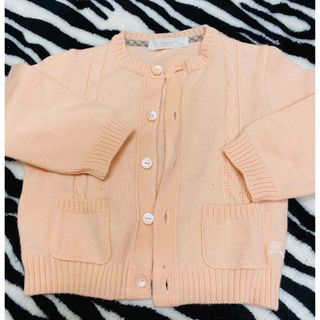 バーバリー(BURBERRY)の子供　キッズ　女の子　バーバリー　長袖　トップス　カーディガン　80 (カーディガン/ボレロ)