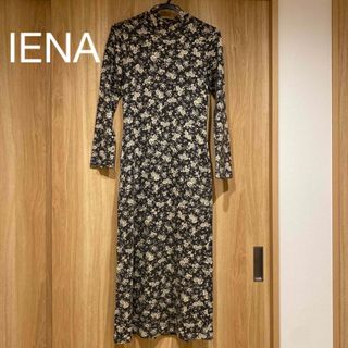 イエナ(IENA)のIENAイエナ　花柄ロングワンピース　ハイネック(ロングワンピース/マキシワンピース)