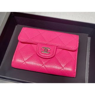 ★新品未使用★ CHANEL ナノウォレット ミニ財布 ピンクベージュ カメリア