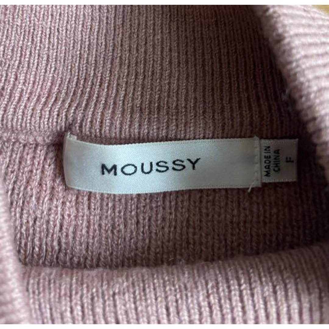 moussy(マウジー)のMOUSSY ニット　ピンク　フリーサイズ レディースのトップス(ニット/セーター)の商品写真