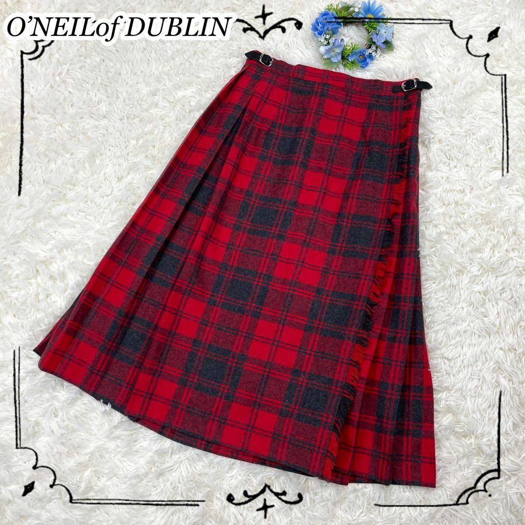 極美品♡人気カラーデザイン‼︎ オニールオブダブリン　キルトスカート