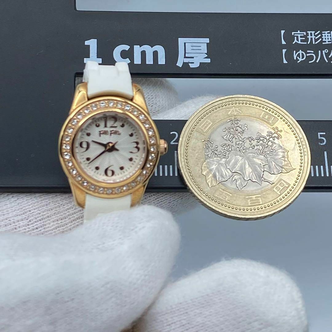 《超美品　稼動品》　フォリフォリ　ラインストーン　レディース腕時計　クォーツAD022