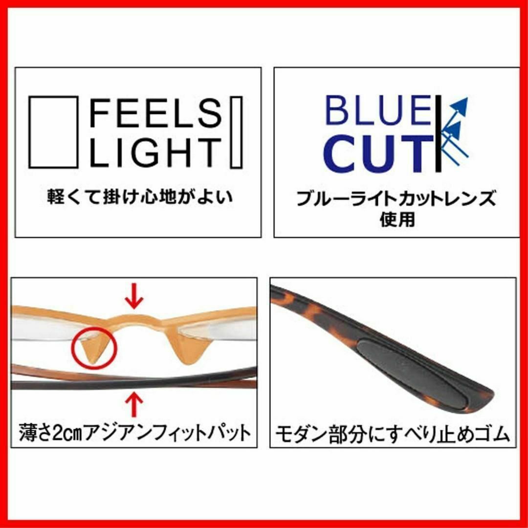 【特売】老眼鏡 ブルーライトカット 携帯 軽量 おしゃれ ボストン コスメ/美容の香水(その他)の商品写真