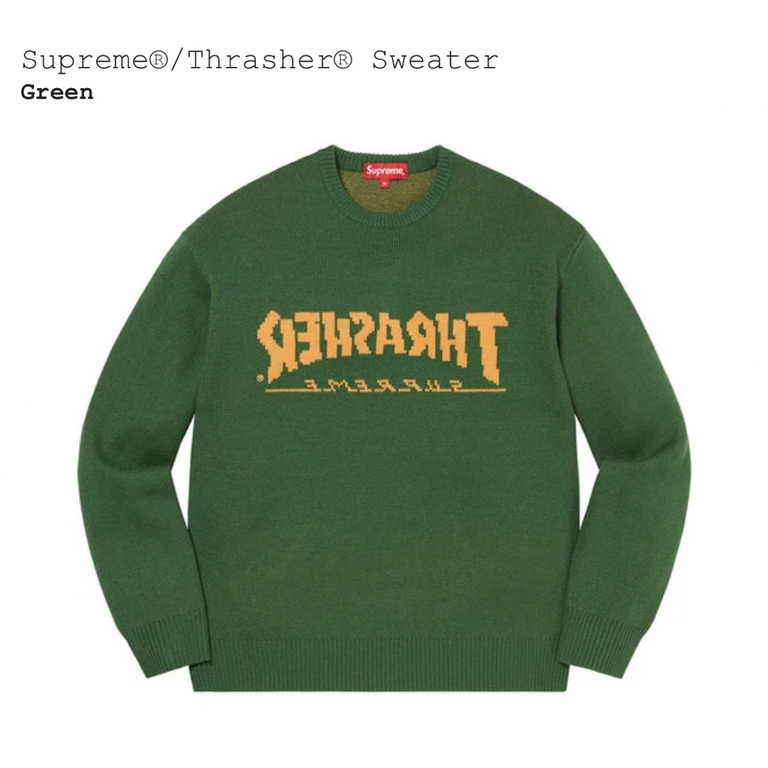 Supreme Thrasher Sweater Black XLサイズ