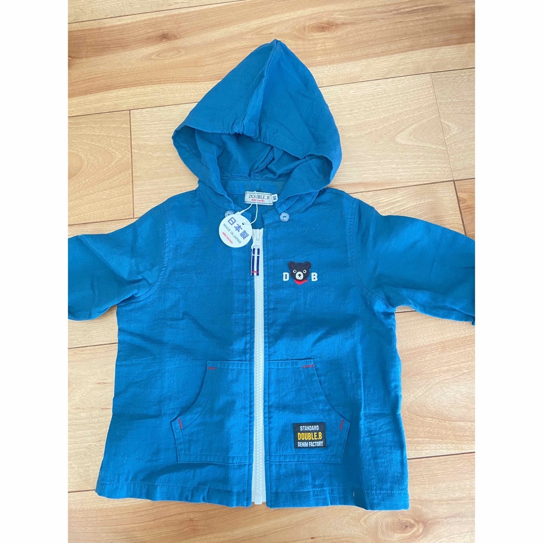 DOUBLE.B(ダブルビー)のダブルビー DOUBLE.B ミキハウス ベビー キッズ パーカー 長袖 80 キッズ/ベビー/マタニティのベビー服(~85cm)(シャツ/カットソー)の商品写真