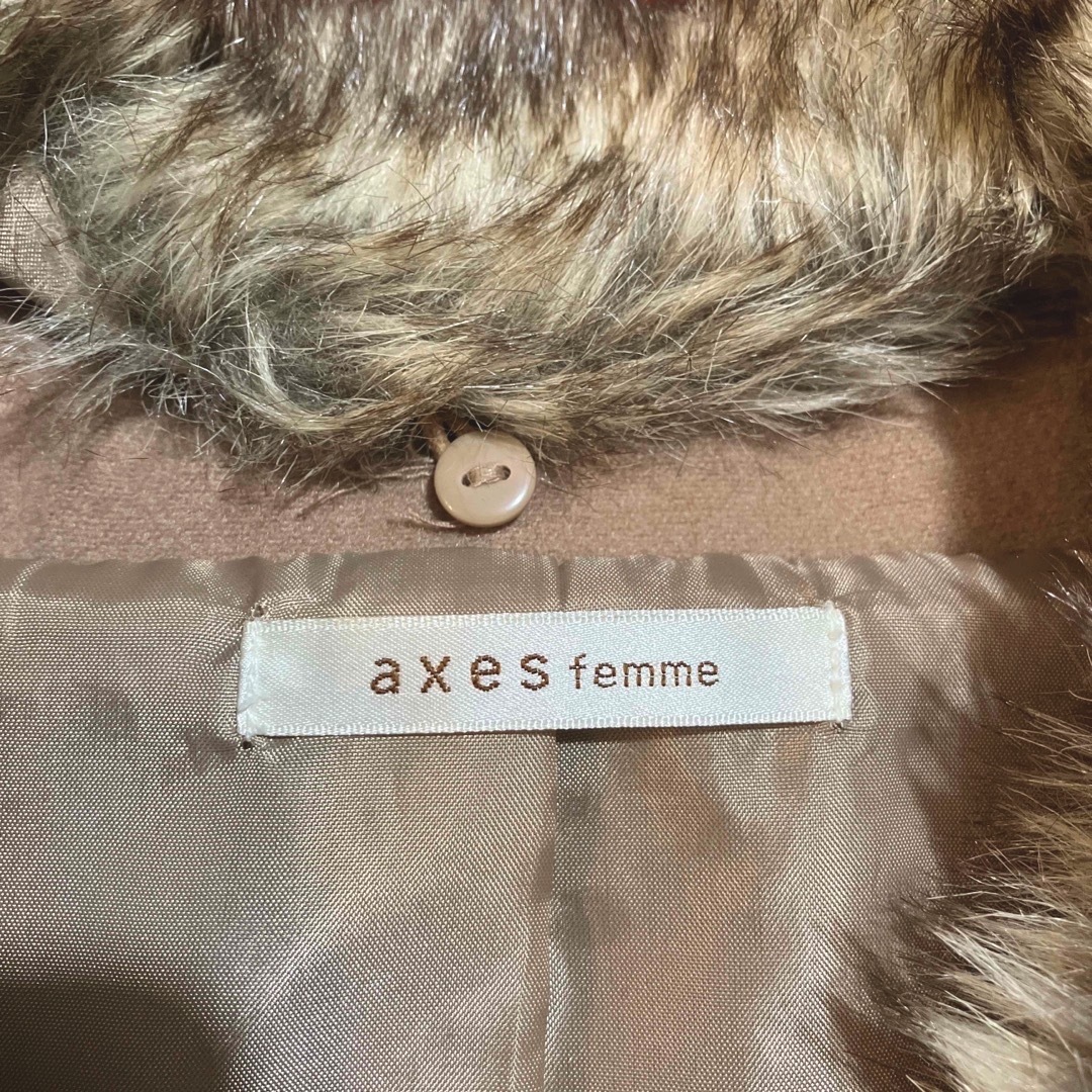 axes femme(アクシーズファム)の❤︎美品❤︎axes femme  コート ファー取り外し  2way   レディースのジャケット/アウター(ロングコート)の商品写真