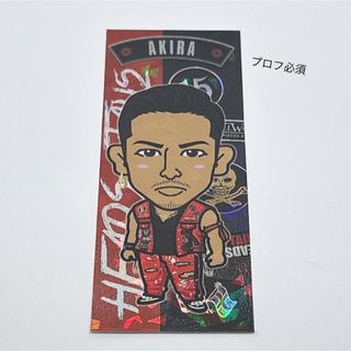 エグザイル(EXILE)のEXILE AKIRA SOW Heads or Tails 赤 ステッカー(その他)