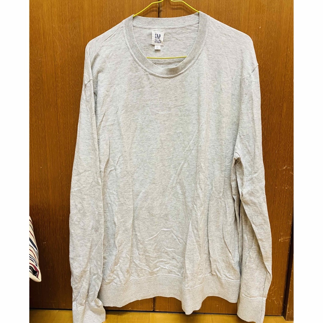 GAP(ギャップ)のメンズ　大きい服　GAP ギャップ　丸首　長袖　セーター　XL メンズのトップス(Tシャツ/カットソー(七分/長袖))の商品写真