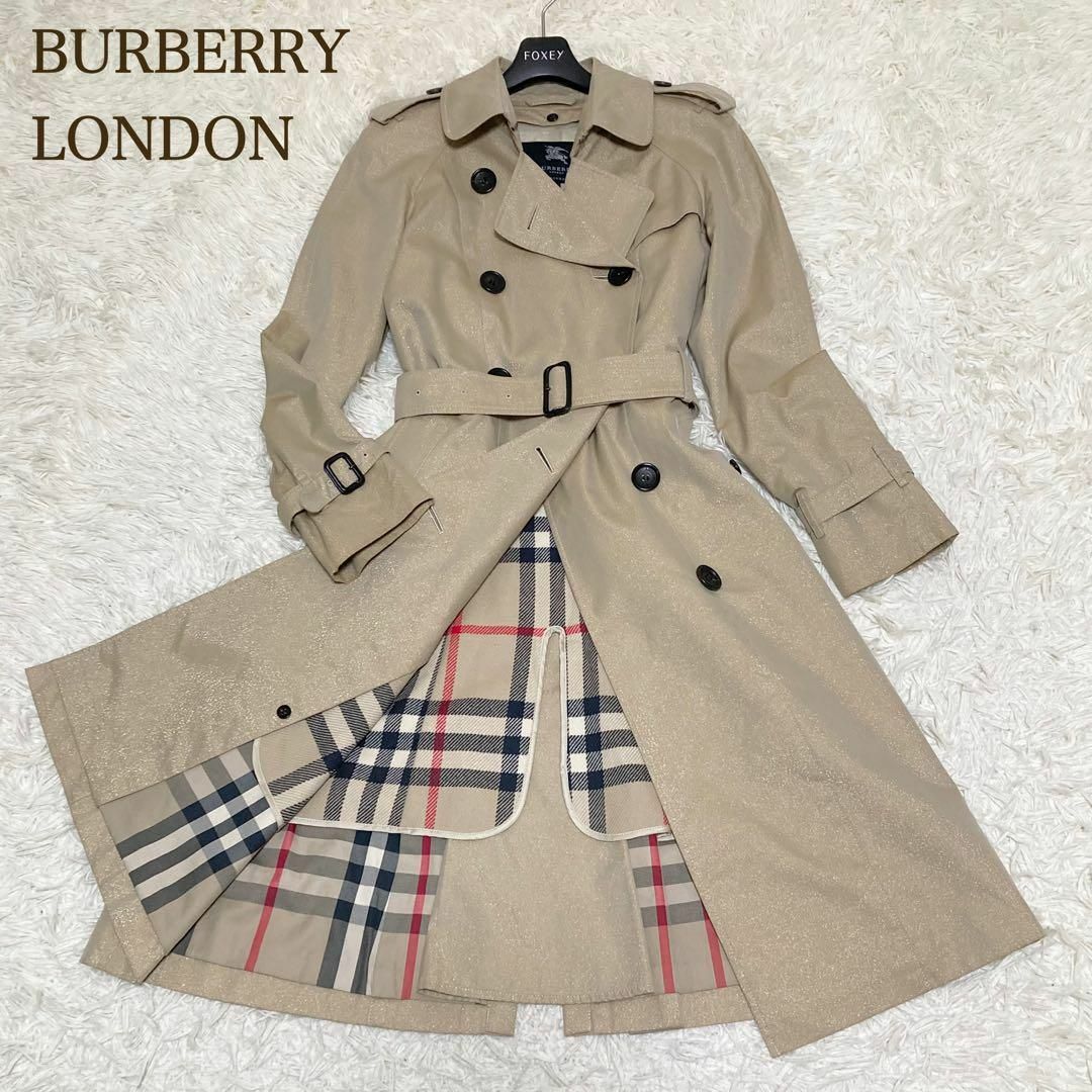 BURBERRY - 希少 バーバリーロンドン トレンチコート ラメ ライナー